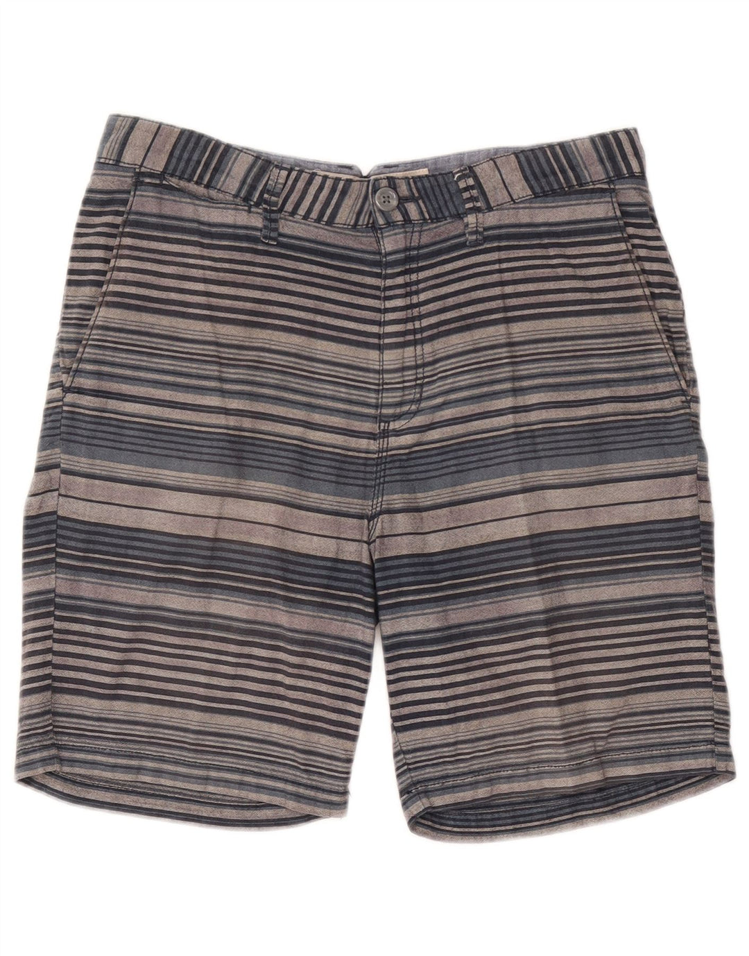 Pantaloni scurți chino pentru bărbați Vans W32, bumbac cu dungi gri medii