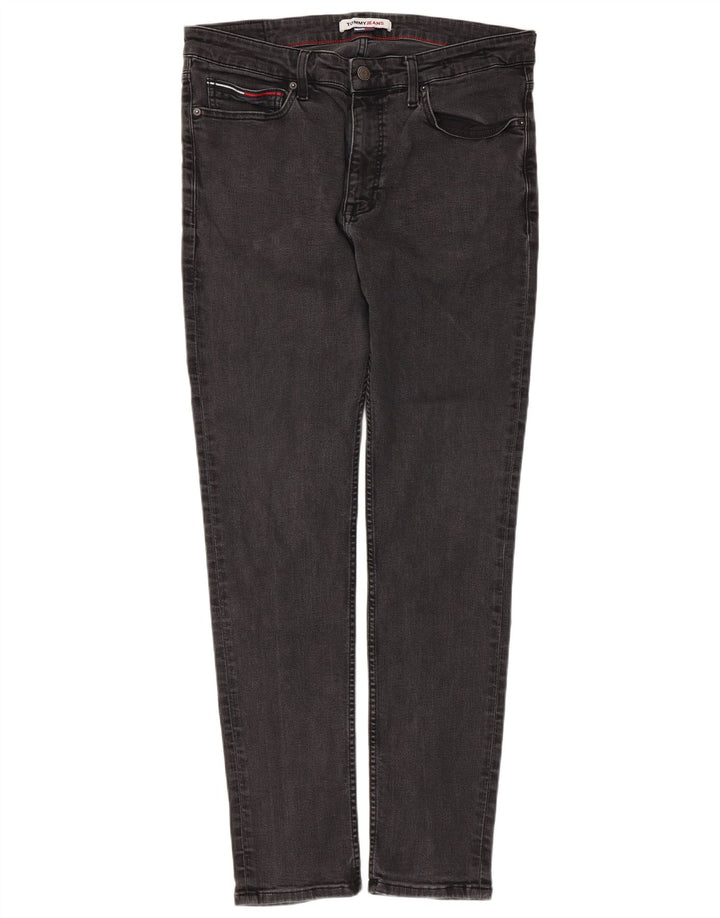 Blugi slim pentru bărbați Tommy Hilfiger W36 L30 bumbac negru