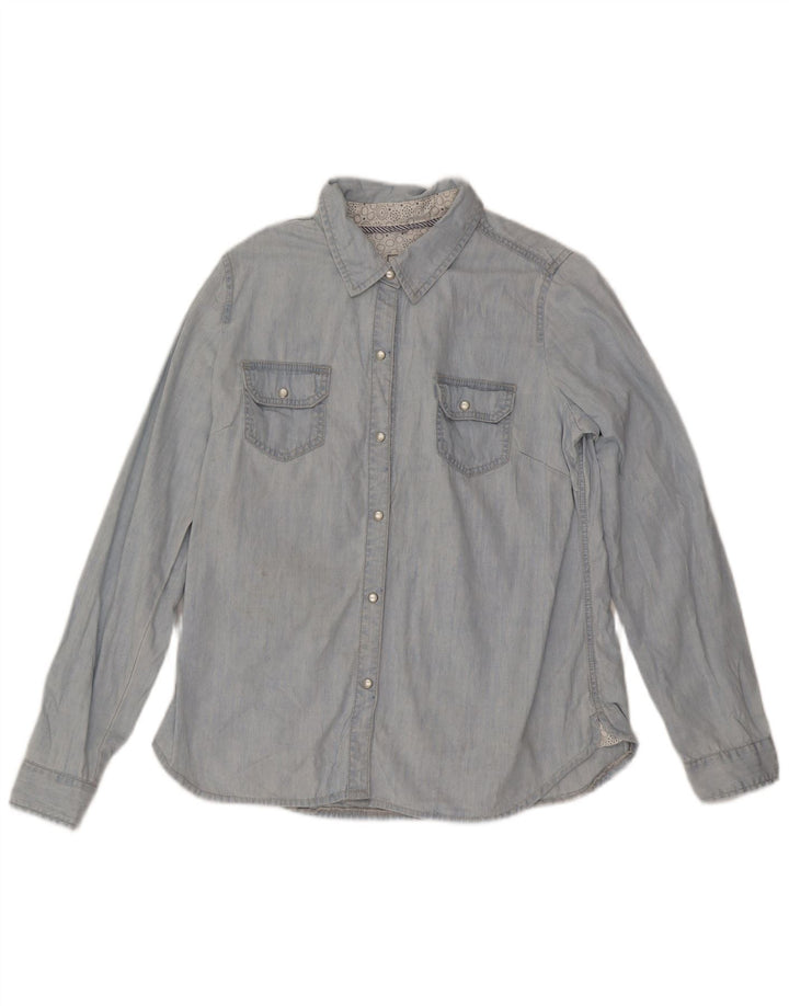 Cămașă denim pentru femei Fat Face UK 16, mare, albastru, bumbac