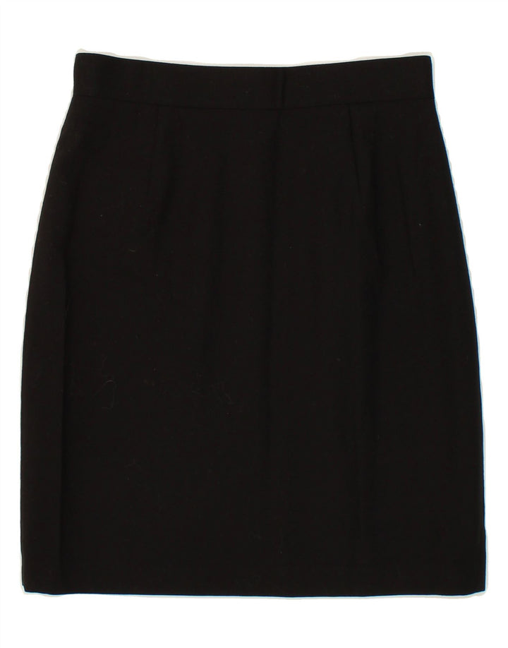 BENETTON Womens Pencil Skirt IT 44 Medium W28 Black Wool Vintage Benetton and Second-Hand Benetton from Messina Hembry 