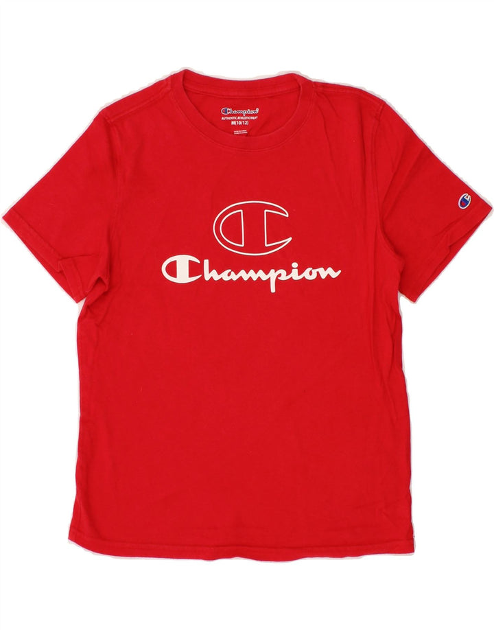 CHAMPION Boys Graphic T-Shirt Top 10-11 Years  Medium  Red Cotton Vintage Champion and Second-Hand Champion from Messina Hembry 
