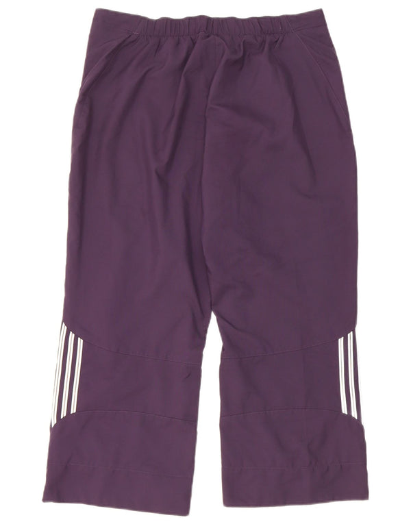 Pantaloni Capri Adidas pentru femei UK 12 Medium W28 L21 Poliester violet
