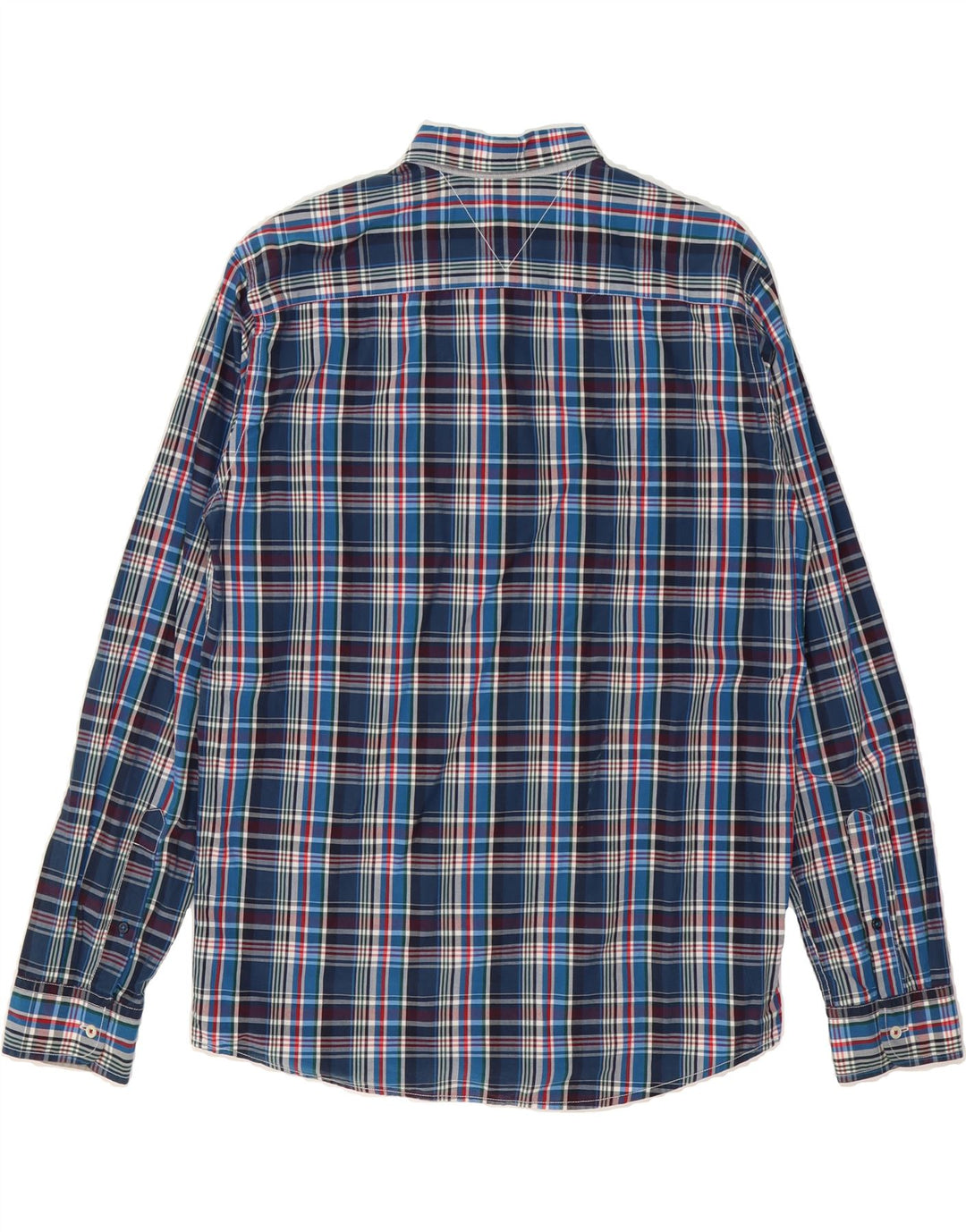 LEVI'S Mens Vintage Fit Shirt Large Navy Blue Check Cotton Vintage Levi's and Second-Hand Levi's from Messina Hembry 