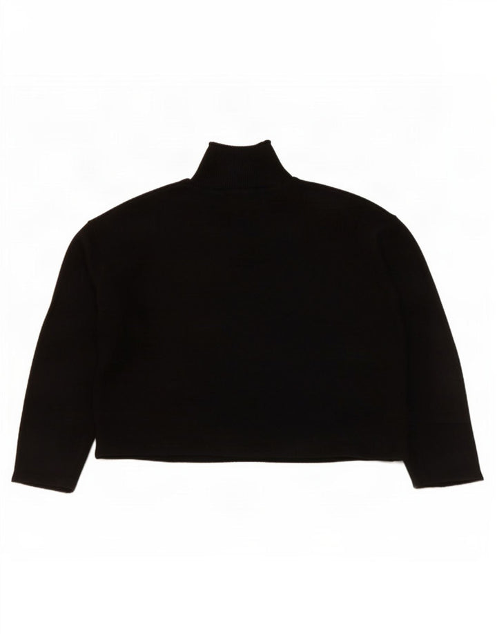 Pulover cu gât țestoasă supradimensionat pentru femei Zara UK 14 Medium Negru