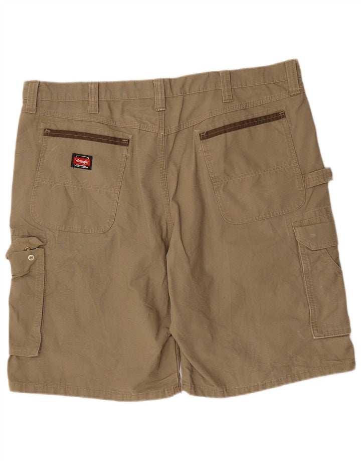 Pantaloni scurți cargo Wrangler pentru bărbați W42 2XL bumbac kaki
