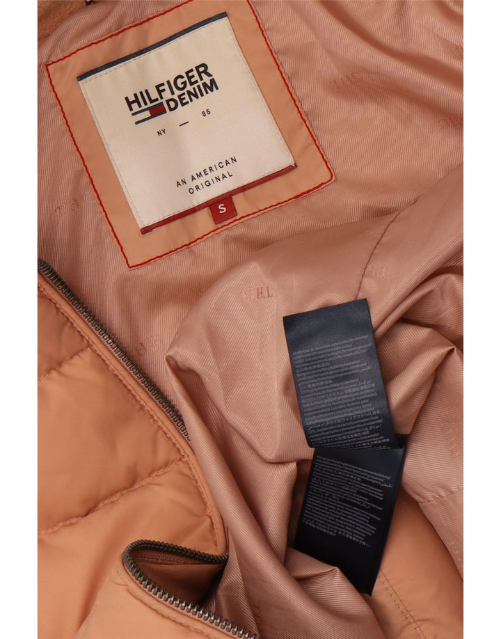 Jachetă căptușită cu glugă pentru femei Tommy Hilfiger UK 10 Poliester roz mic