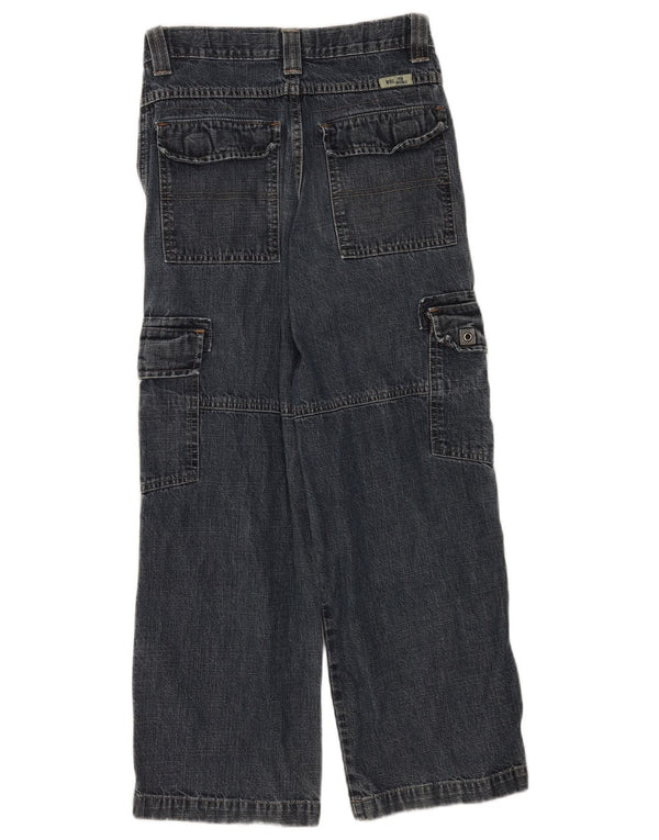 Blugi largi Wrangler Boys Cargo 11-12 ani W24 L25 Bumbac albastru