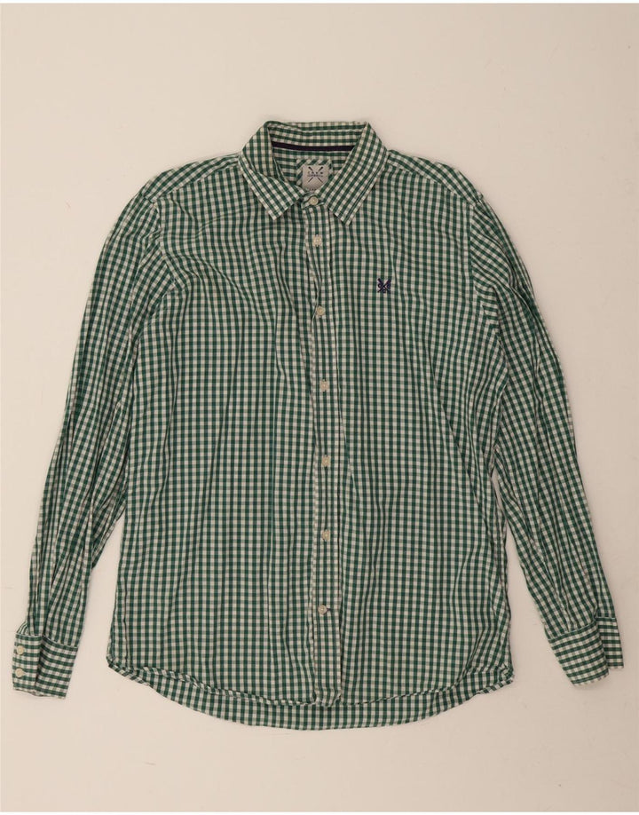 Crew Clothing Cămașă pentru bărbați, mare, verde, bumbac