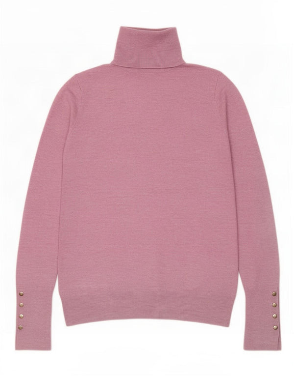 Pulover pentru femei cu gât rulat Zara UK 10 mic roz