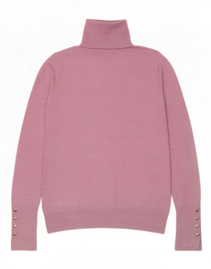 Pulover pentru femei cu gât rulat Zara UK 10 mic roz