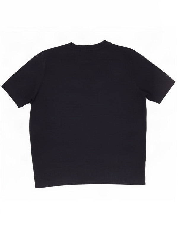 Bluză cu mânecă scurtă pentru femei Marks & Spencer UK 12 Medium Bleumarin