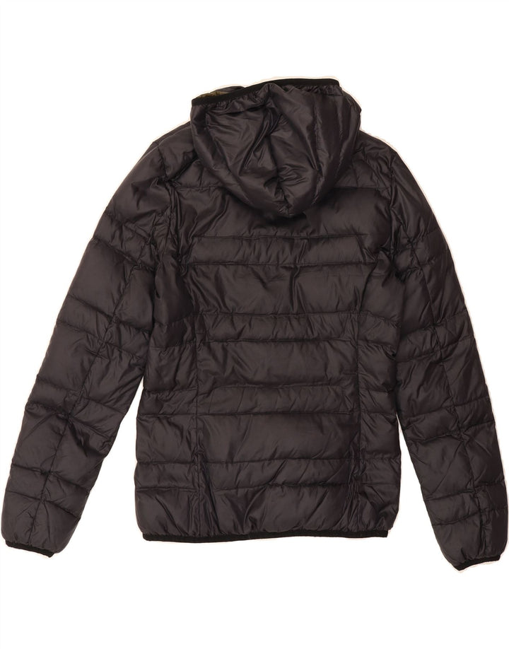 BLAUER Womens Hooded Padded Jacket UK 10 Small Navy Blue Polyamide Vintage Blauer and Second-Hand Blauer from Messina Hembry 