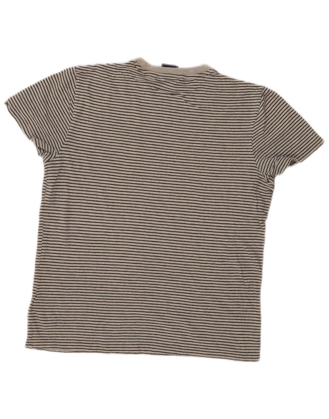 Tricou pentru bărbați Superdry Top din bumbac cu dungi, gri mediu