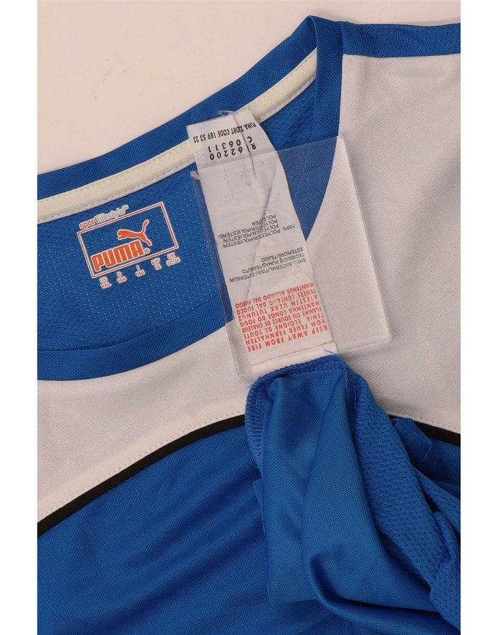 Tricou Puma Băieți Top 13-14 Ani Poliester Colorblock Albastru