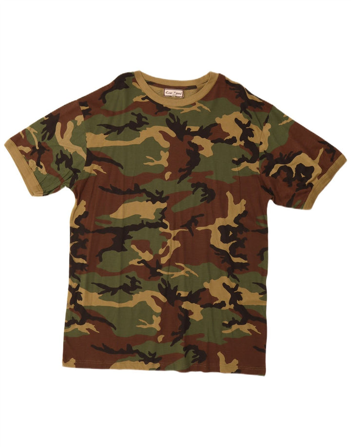 ESSE EMME Tricou pentru bărbați Top 2XL Kaki Camuflage Bumbac