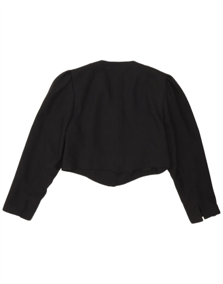 PETRESSA Womens Bolero Jacket EU 40 Medium Black Polyester