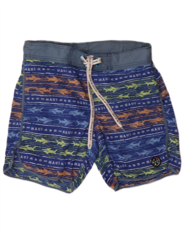 MAUI AND SONS Pantaloni scurți de baie pentru bărbați Poliamidă cu dungi albastre mici
