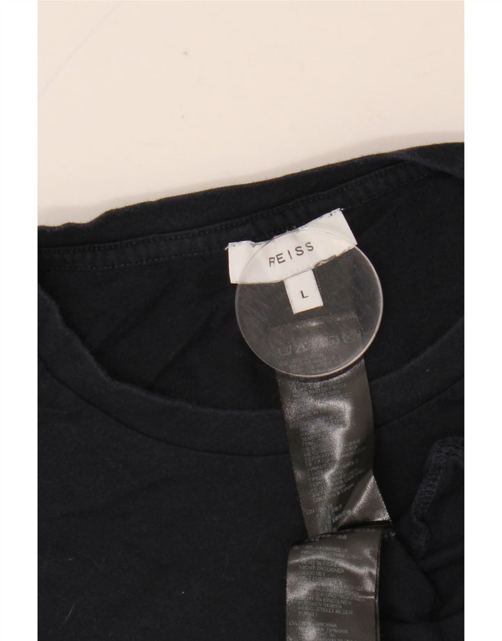 Tricou pentru femei REISS UK 16 mare bumbac bleumarin