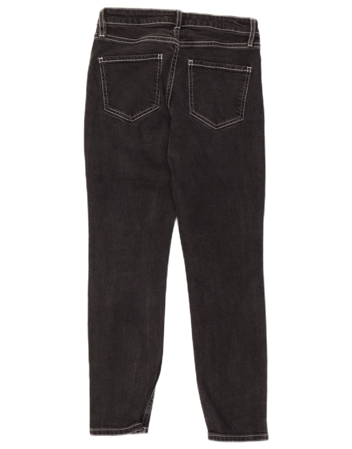 TOPSHOP Blugi Baxter Crop Slim pentru femei W26 L25 Negri