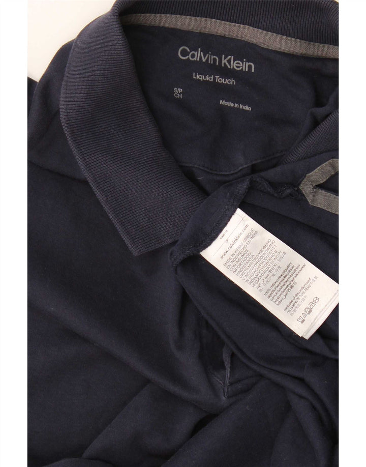 Cămașă polo Calvin Klein pentru bărbați, bumbac, albastru bleumarin