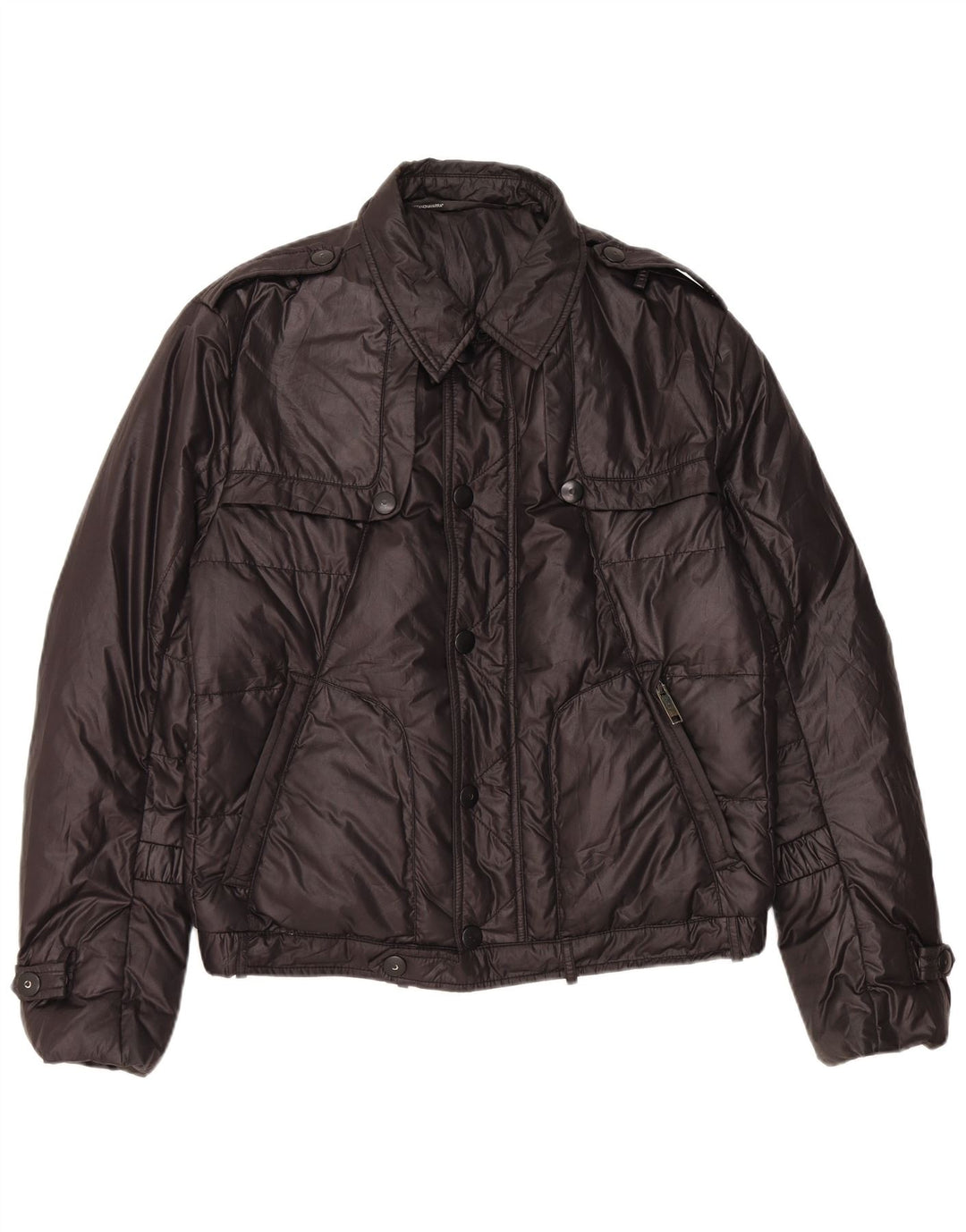 Jachetă militară căptușită vintage pentru bărbați IT 52 XL poliester negru