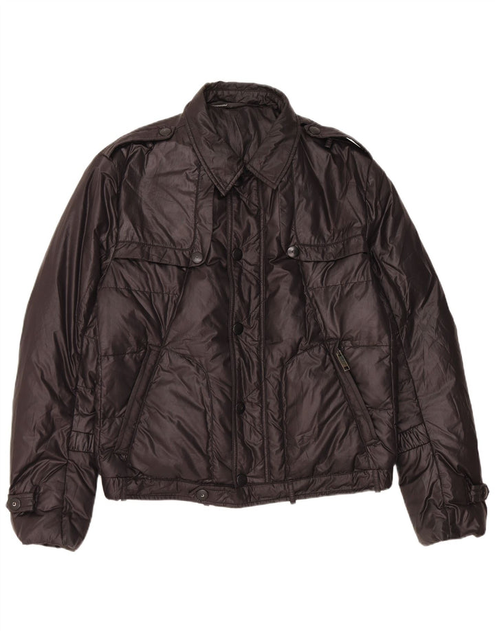 Jachetă militară căptușită vintage pentru bărbați IT 52 XL poliester negru