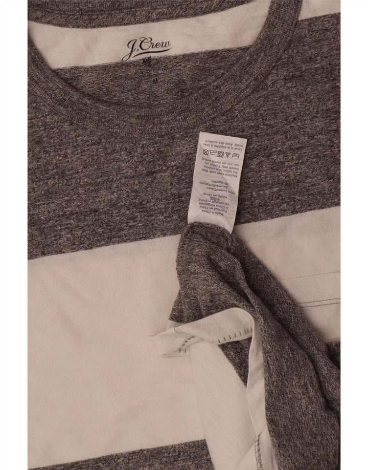 Tricou pentru bărbați J. Crew Top din bumbac cu dungi gri mediu
