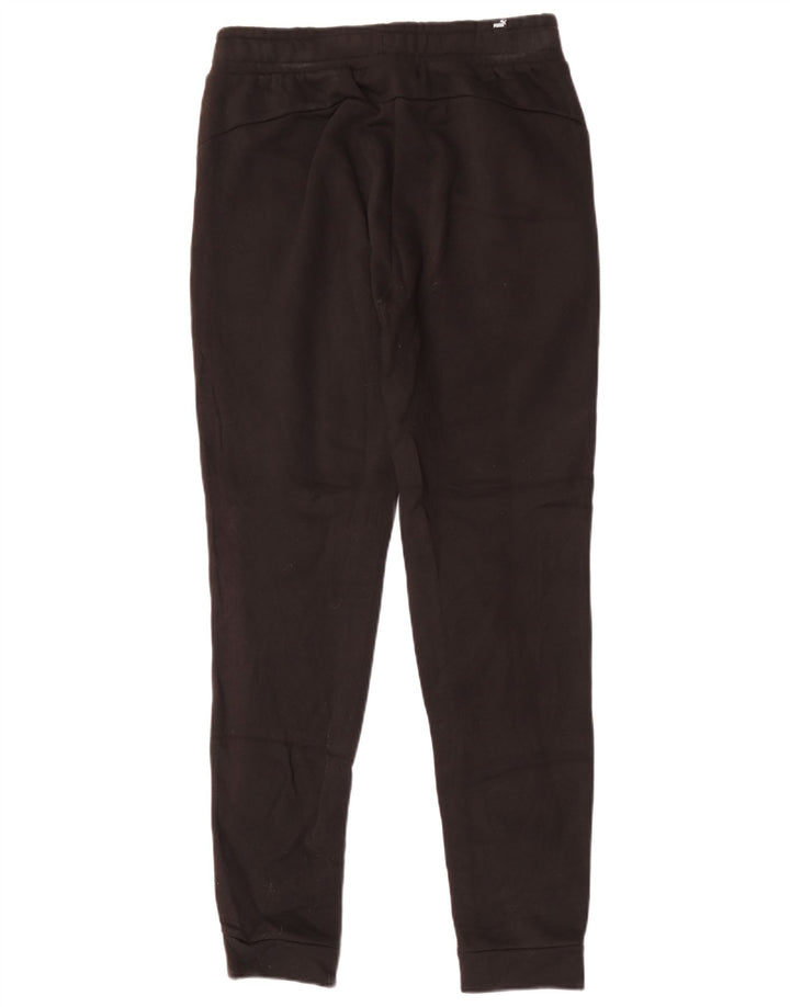 Pantaloni de trening Puma pentru bărbați Joggeri, bumbac mediu negru
