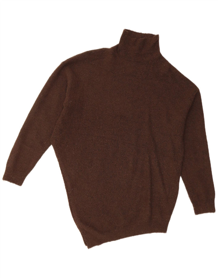 Pulover pentru femei Zara, cu gât rulat, liliac, UK 10, maro mic