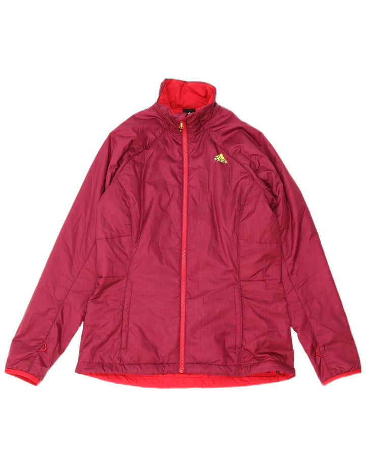 Jachetă căptușită pentru femei Adidas, UK 16, mare, bordeaux, poliester