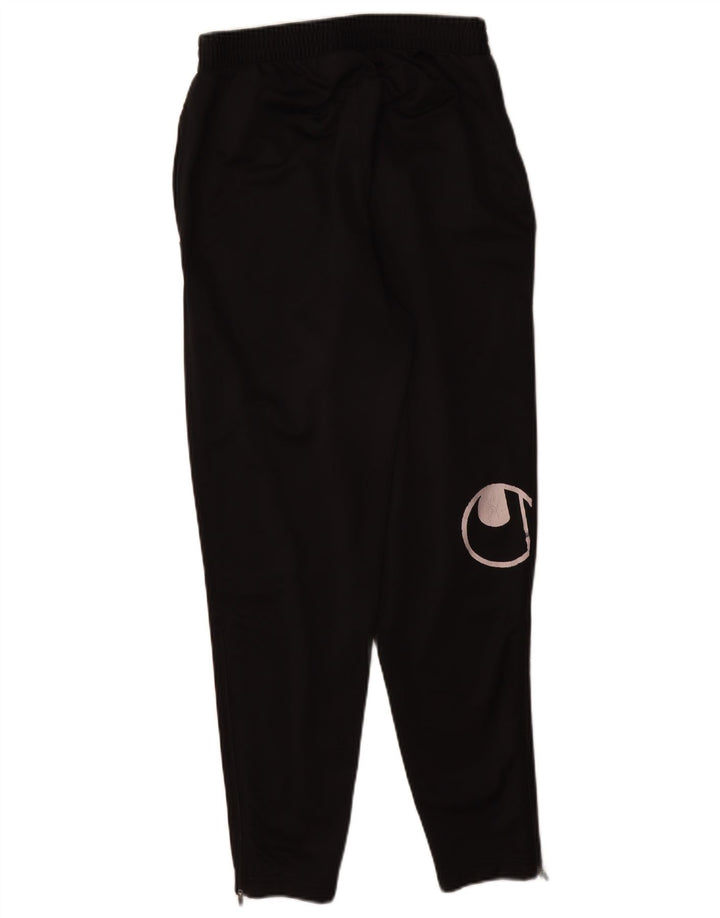 Pantaloni de trening grafic Uhlsport pentru bărbați, poliester negru mic
