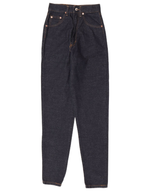 Blugi conici pentru femei Vintage IT 42 Medium W23 L30 Bumbac bleumarin