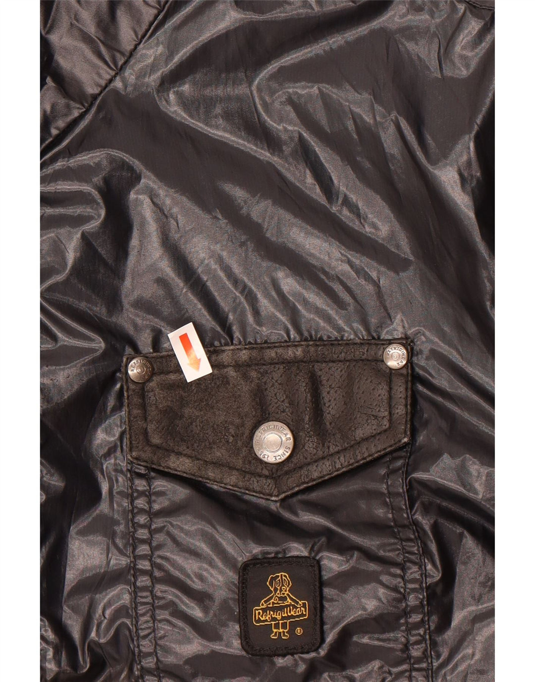 REFRIGIWEAR Mens Bomber Jacket UK 38 Medium Black Polyester