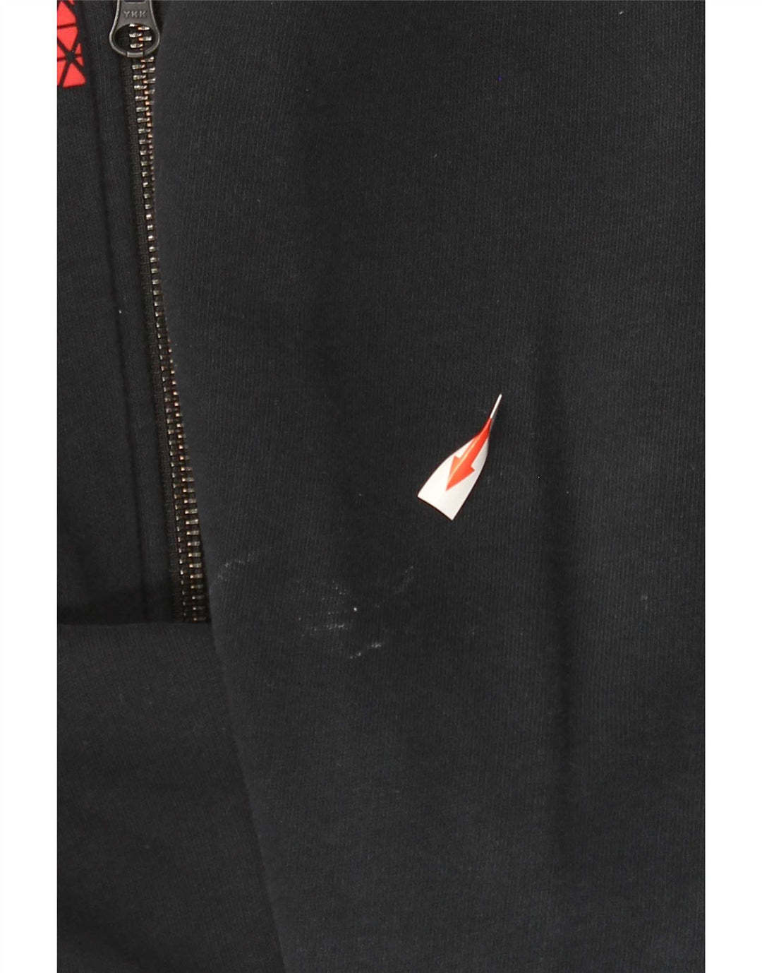 Pulover Nike Graphic Zip pentru bărbați, bumbac mediu negru