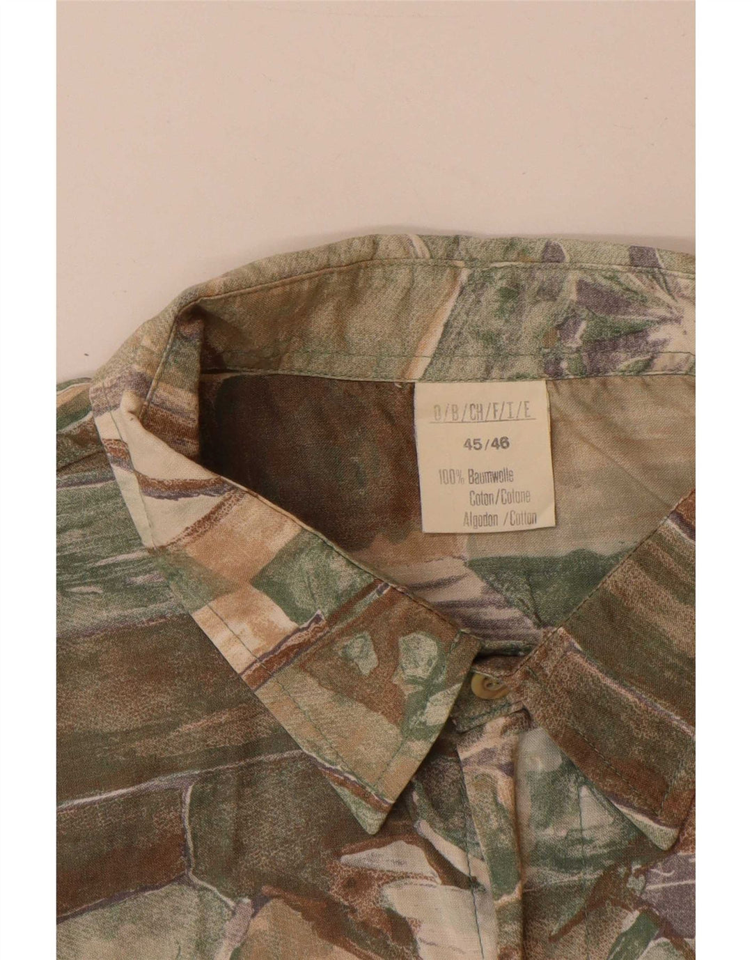 Cămașă cu mânecă scurtă cu model abstract pentru bărbați, UK 45/46 XL, multicoloră