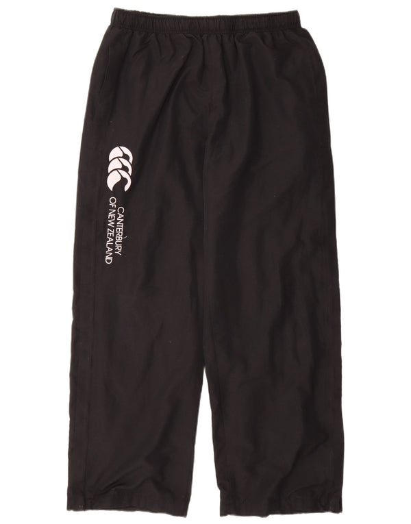 CANTERBURY Pantaloni de trening grafic pentru bărbați UK 16 Poliester negru mare