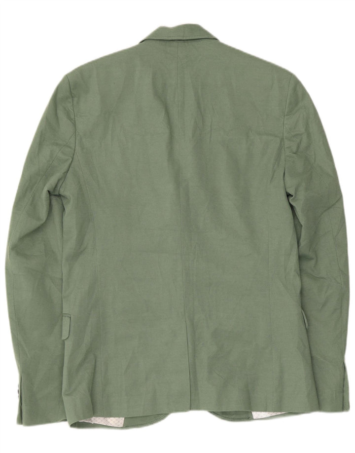Blazer pentru bărbați ZARA cu 2 nasturi, UK 40, verde mare