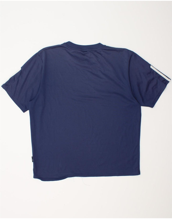 Tricou pentru bărbați ADIDAS Climalite Top mare din poliester bleumarin