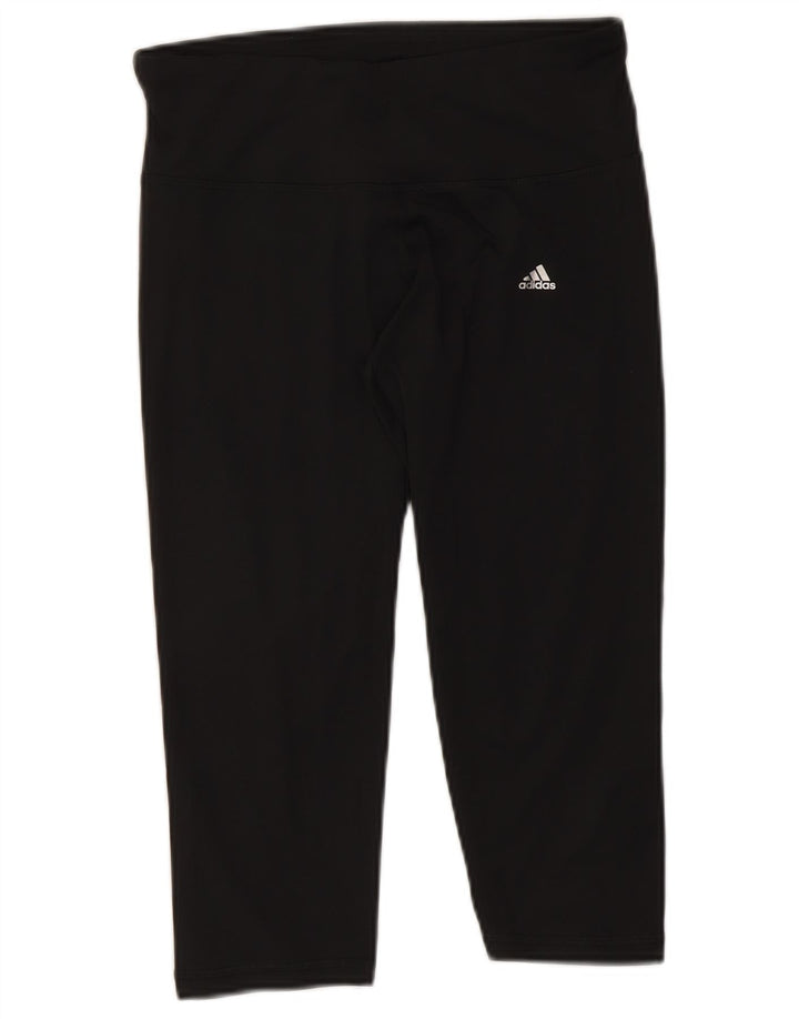 Leggings Adidas Climalite Capri pentru femei UK 12/14 Poliester mediu negru