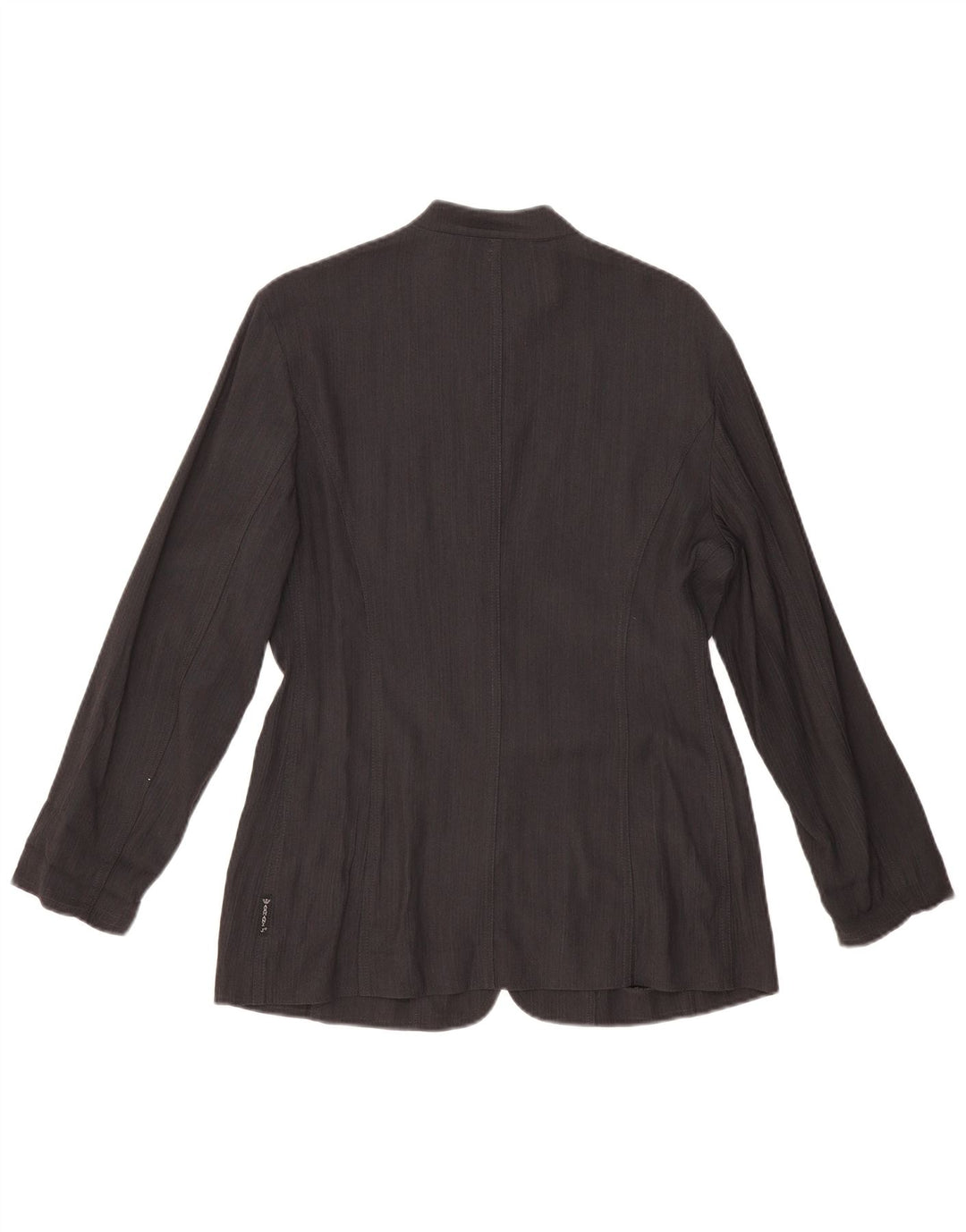 ARMANI JEANS Sacou blazer pentru femei cu 5 nasturi UK 14, mare, negru, viscoza