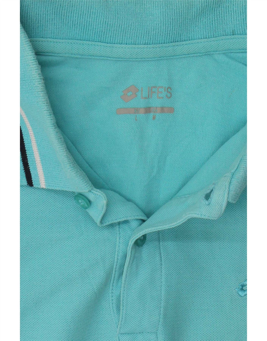Tricou polo pentru bărbați Lotto, albastru mediu