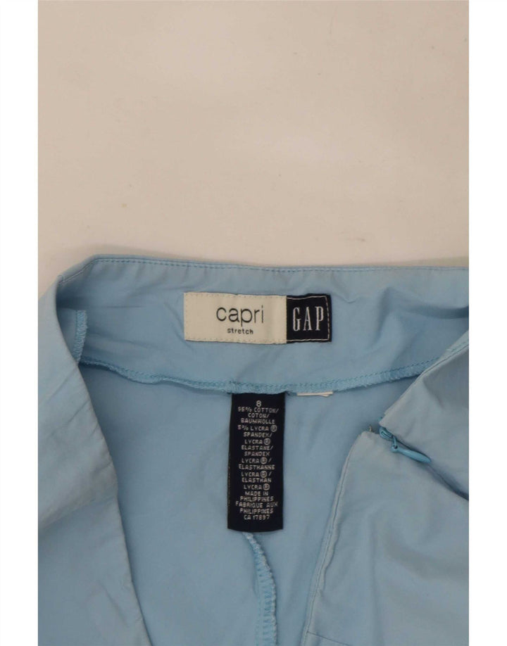 Pantaloni Capri pentru femei Gap US 8 Medium W27 L23 Blue Bumbac