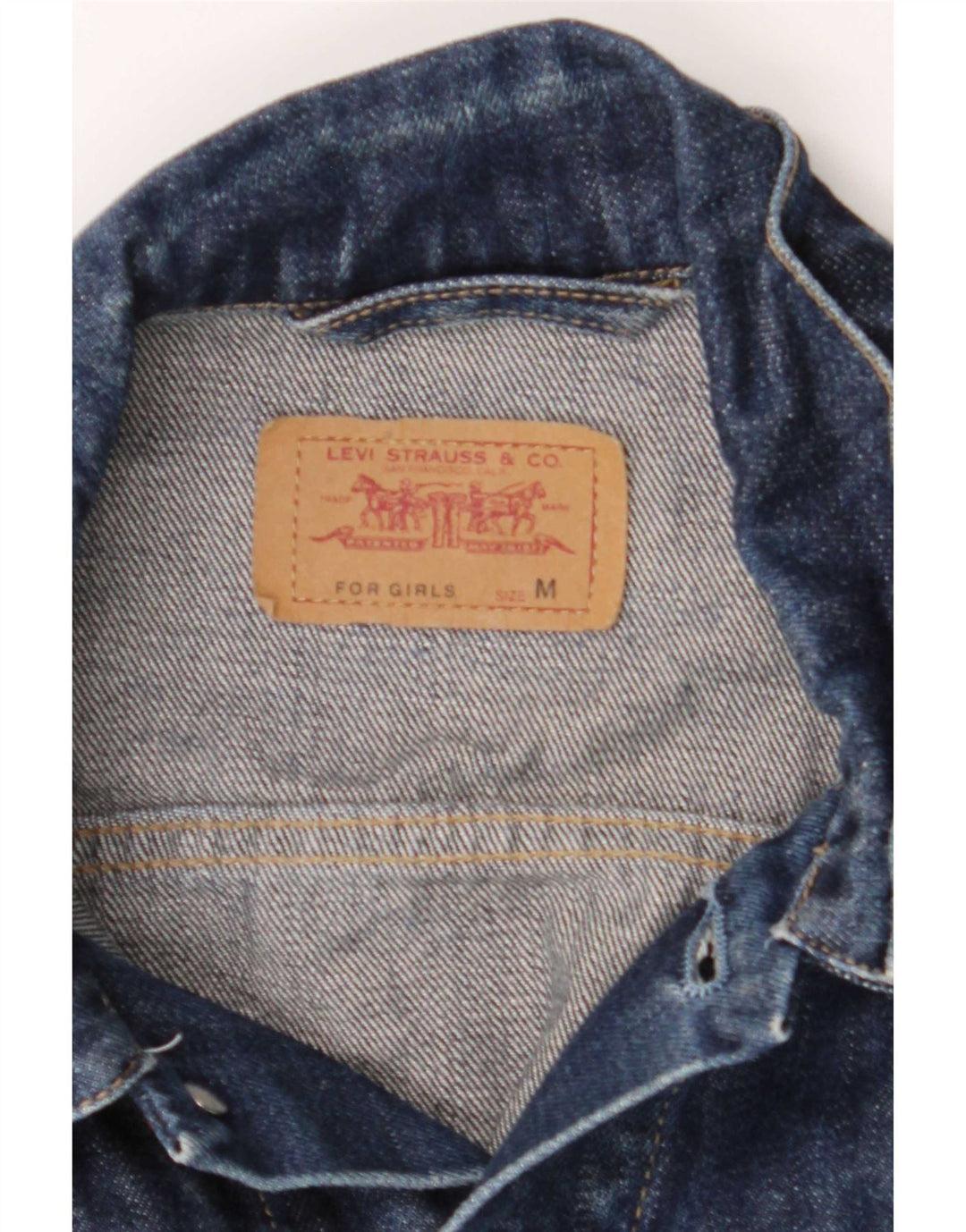 Jachetă de blugi Levi's pentru femei UK 12 Medium Bluemarin Bumbac