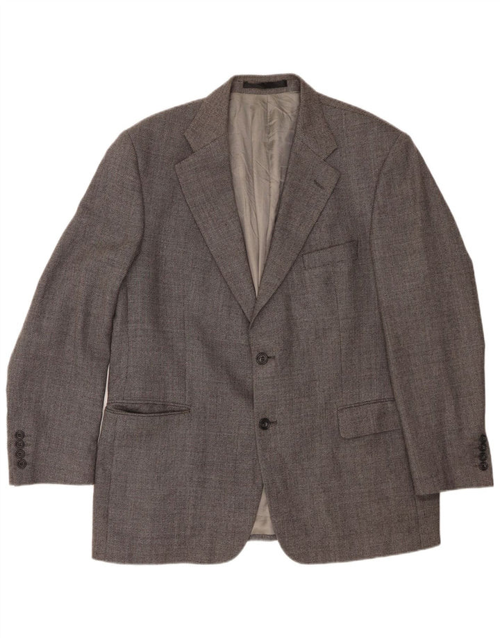 Sacou Marks & Spencer pentru bărbați, cu 2 nasturi, UK 44 XL, lână nouă, gri