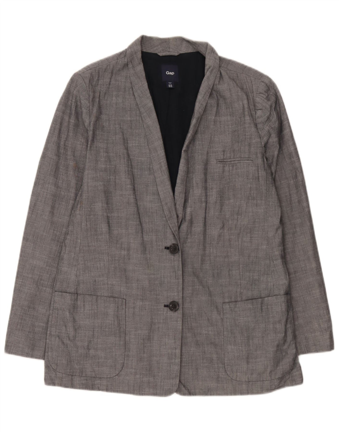 Sacou Gap pentru femei cu 2 nasturi, UK 18 XL, bumbac albastru