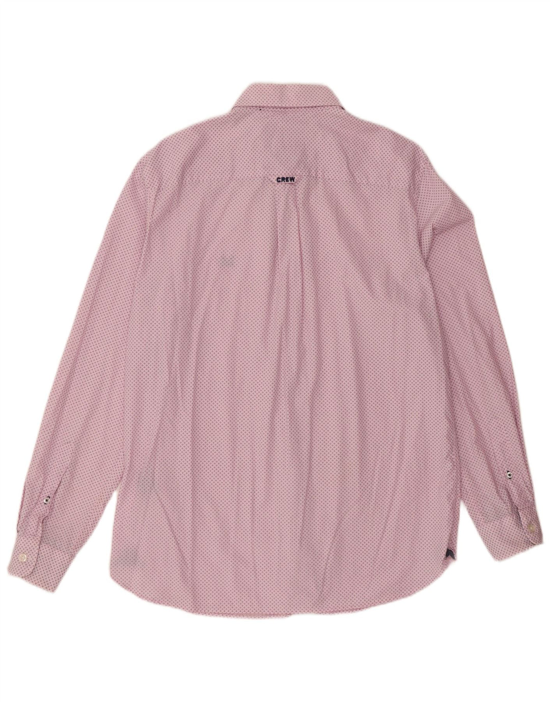 Crew Clothing Cămașă clasică pentru bărbați, bumbac cu pete roz mediu