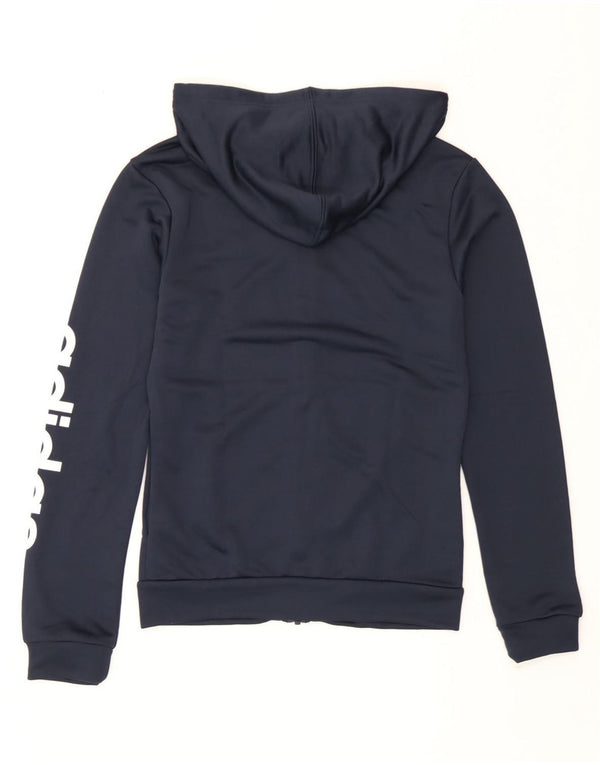 Pulover Adidas Graphic Zip pentru femei UK 4/6 XS Bleumarin Poliester