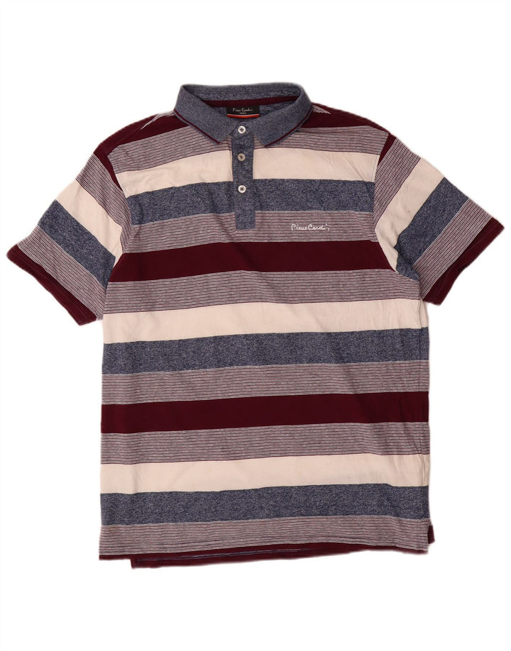 Cămașă polo pentru bărbați Pierre Cardin, cu formă normală, cu dungi medii, multicolore