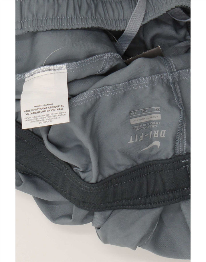 Pantaloni scurți sport Nike Dri Fit pentru bărbați 2XL, gri poliester