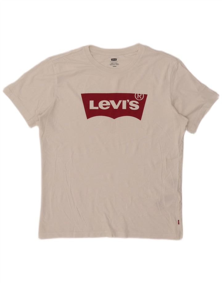 Tricou grafic pentru bărbați Levi's Top Medium White Bumbac
